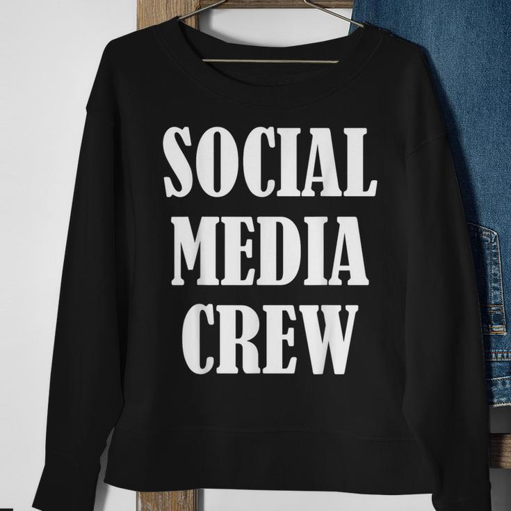 Social Media Staff Uniform Social Media Crew Sweatshirt Gifts for Old Women