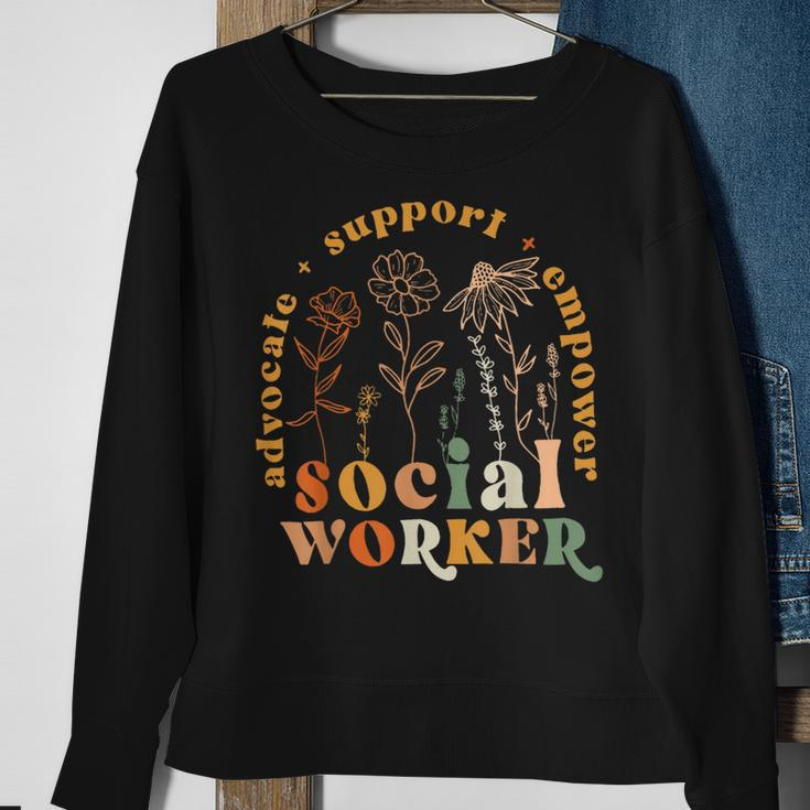 Social Worker Social Work Month Sweatshirt Gifts for Old Women