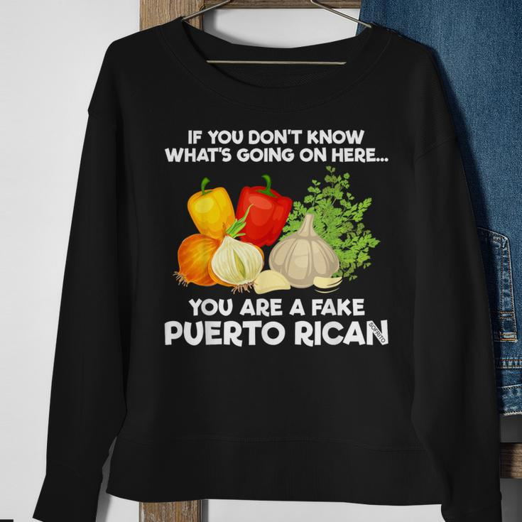 Sofrito Puerto Rico Puerto Rican Sofrito Meme Sweatshirt Gifts for Old Women