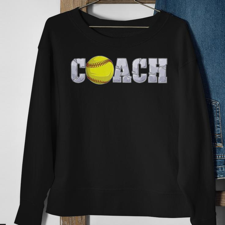 Softball Coach Coaching Assistant Coach Softball Team Men Sweatshirt Gifts for Old Women