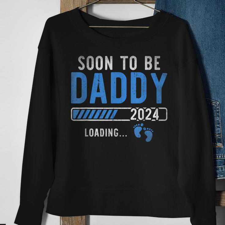 Soon To Be Daddy Est2024 New Dad Pregnancy Fathers Day Sweatshirt Gifts for Old Women