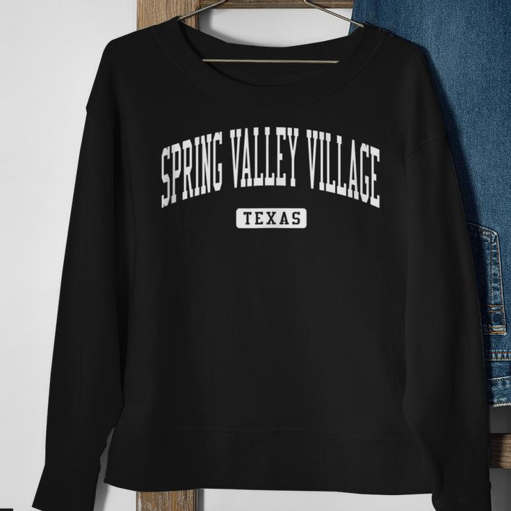 Spring Valley Village Texas Tx Vintage Athletic Sports Desig Sweatshirt Gifts for Old Women