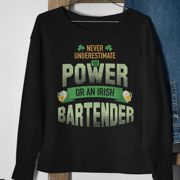 St Patrick's Day Bartender Ideas Never Underestimate Sweatshirt Gifts for Old Women