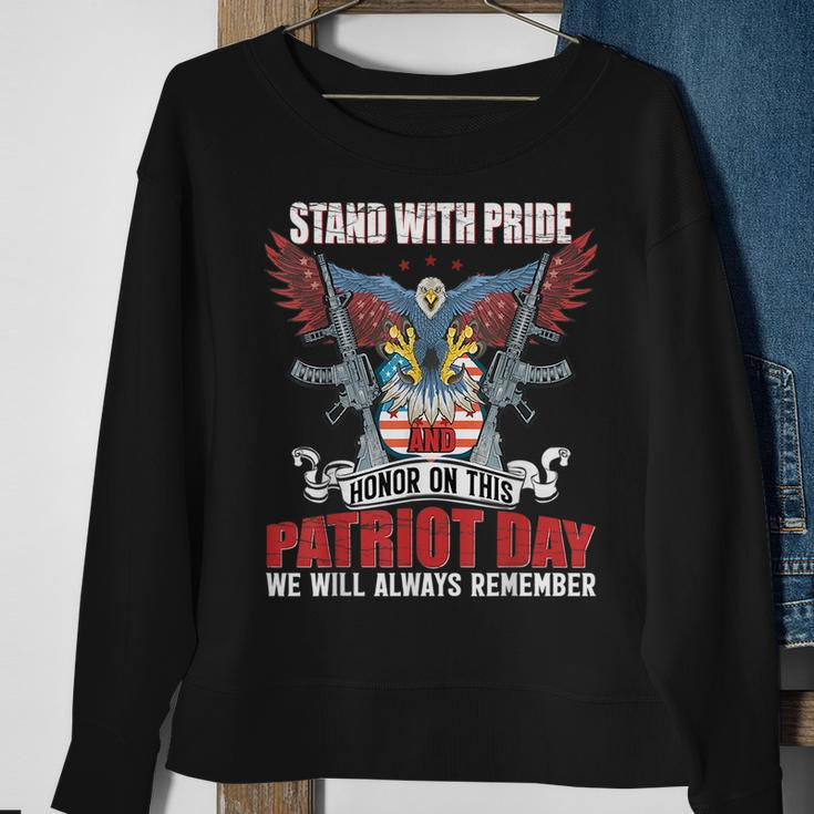 Stand With Pride And Honor - Patriot Day 911 Sweatshirt Gifts for Old Women