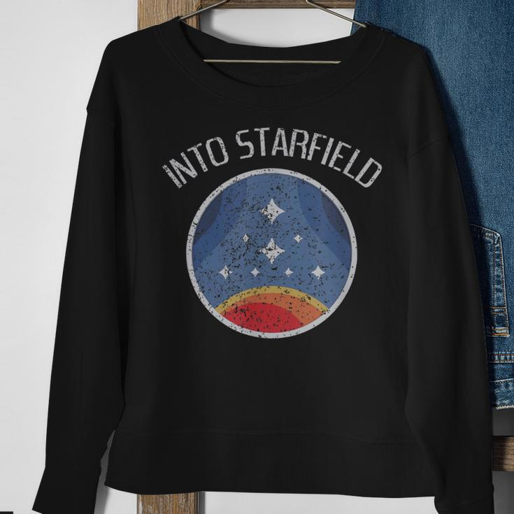 Starfield Star Field Space Galaxy Universe Vintage Sweatshirt Gifts for Old Women