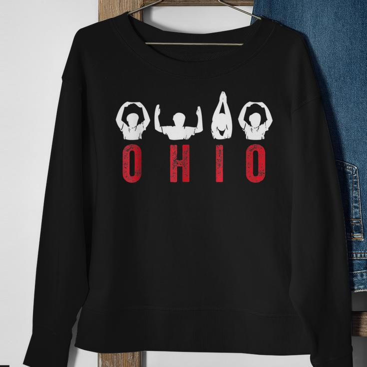 State Of Ohio Cute Proud To Be Ohioan Home Letters Root Sweatshirt Gifts for Old Women