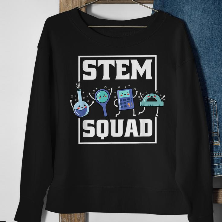 Stem Squad Science Technology Engineering Math Team Sweatshirt Gifts for Old Women