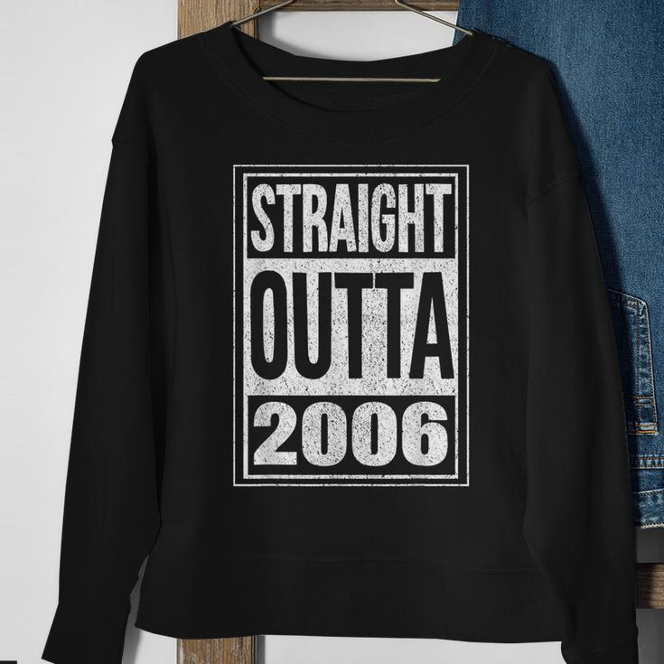 Straight Outta 2006 Funny 14Th Birthday Celebration Apparel Sweatshirt Gifts for Old Women