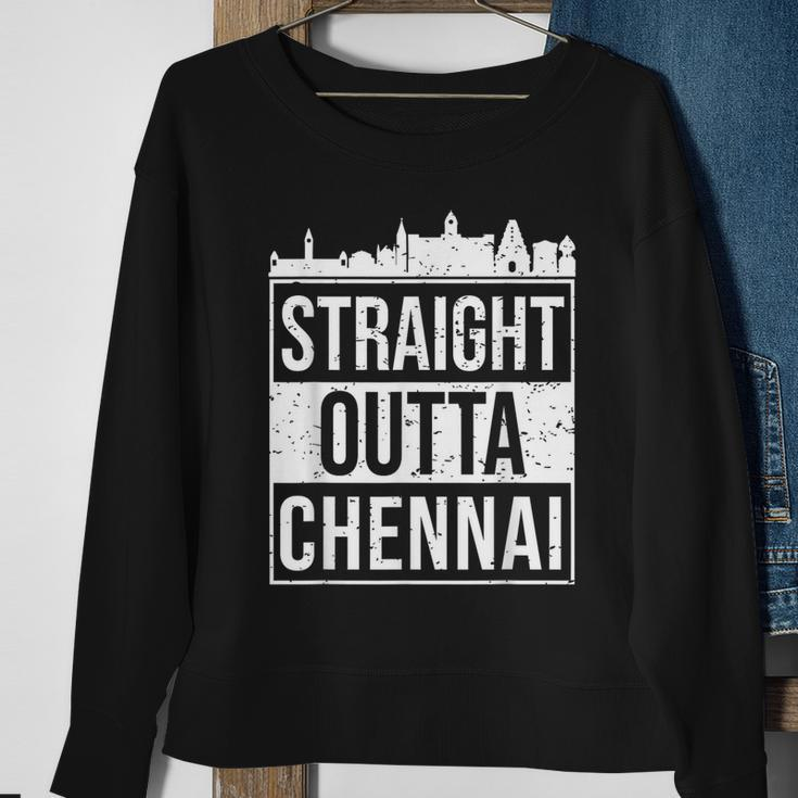 Straight Outta Chennai Madras Tamil Tamilnadu Sweatshirt Gifts for Old Women