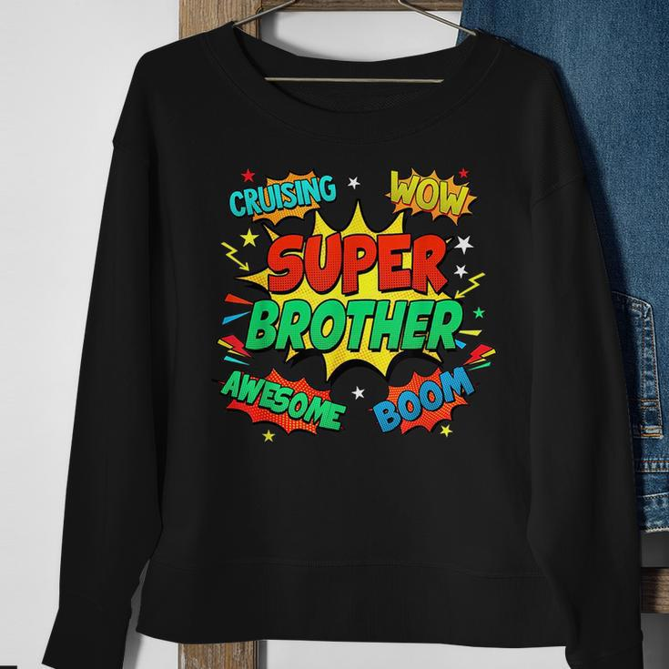 Superhero Brother Costume For Men Comic Book Birthday Funny Gifts For Brothers Sweatshirt Gifts for Old Women