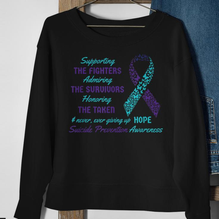 Support Suicide Quotes Awareness Mental Health Sweatshirt Gifts for Old Women