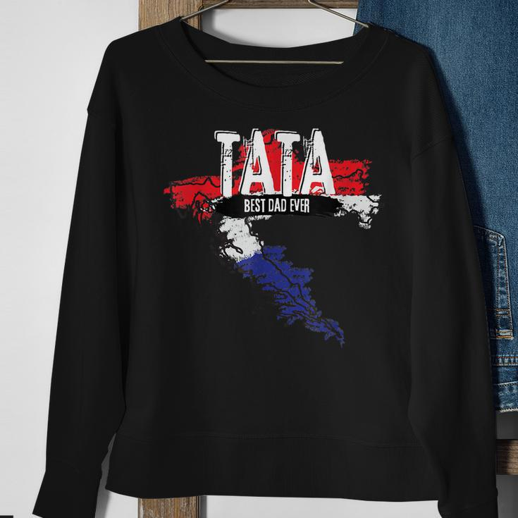 Tata Croatian Father Croatia Bester Papa Fathers Day Sweatshirt Gifts for Old Women