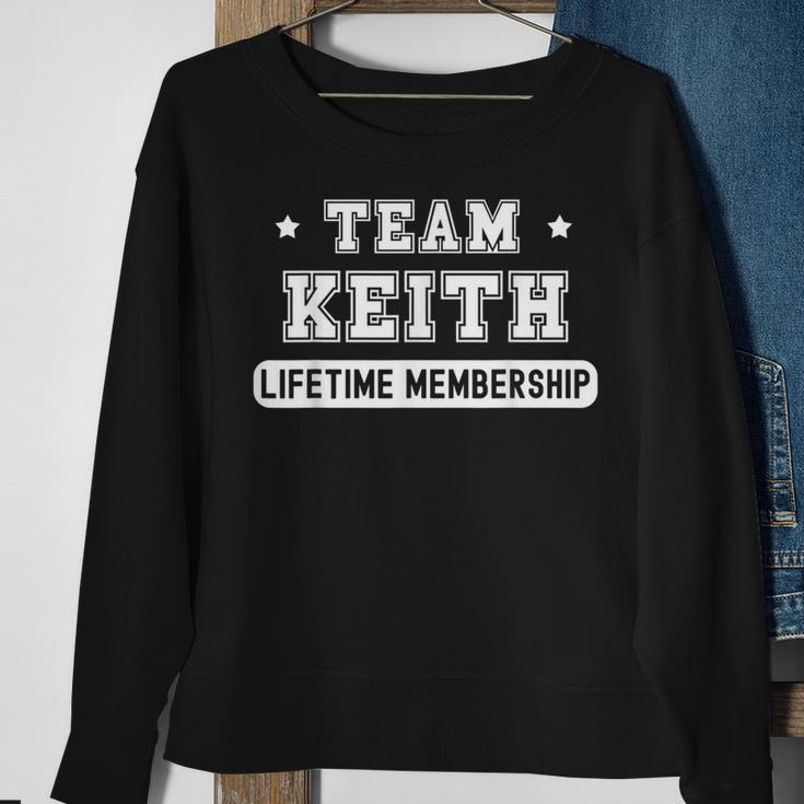 Team Keith Lifetime Membership Funny Family Last Name Sweatshirt Gifts for Old Women