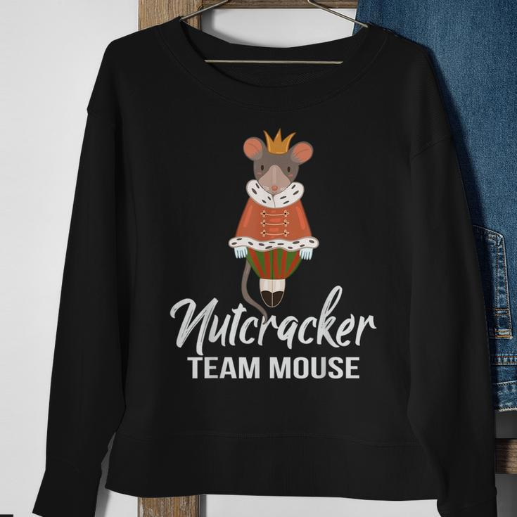 Team Mouse Nutcracker Christmas Dance Soldier Sweatshirt Gifts for Old Women