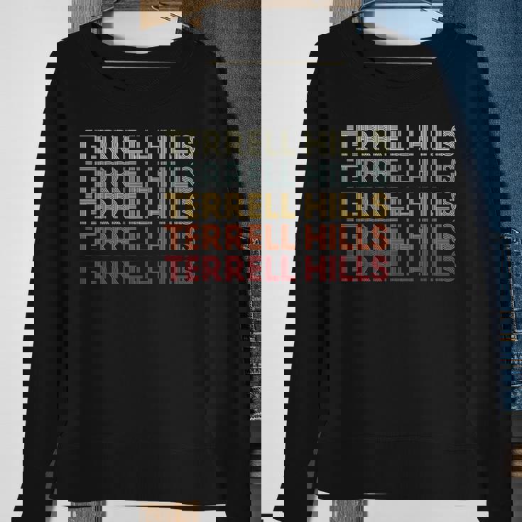 Terrell-Hills Texas Terrell-Hills Tx Retro Vintage Text Sweatshirt Gifts for Old Women Terrell-Hills Texas Terrell-Hills Tx Retro Vintage Text Sweatshirt Gifts for Old Women