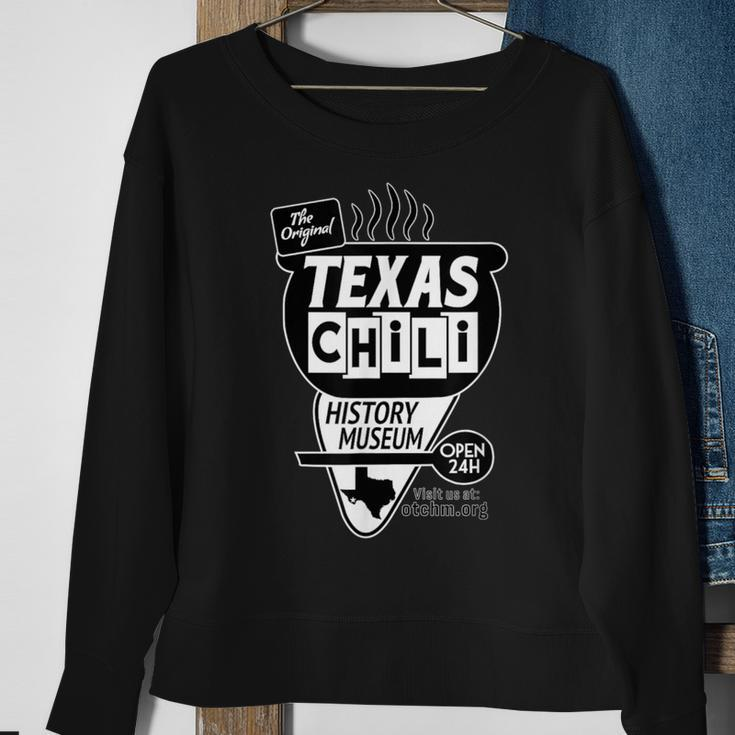 Texas Chili History Museum Sweatshirt Gifts for Old Women