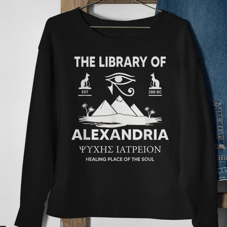 The Library Of Alexandria - Ancient Egyptian Library Sweatshirt Gifts for Old Women