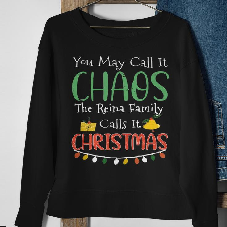 The Reina Family Name Gift Christmas The Reina Family Sweatshirt Gifts for Old Women