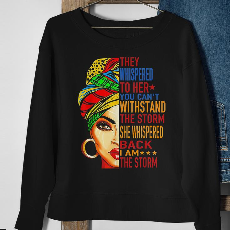 They Whispered To Her Melanin Queen Lover Gift Sweatshirt Gifts for Old Women