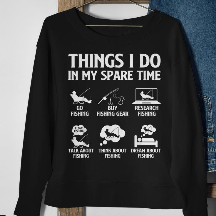 Things I Do In My Spare Time Fishing Boys Bass Fishing Sweatshirt Gifts for Old Women