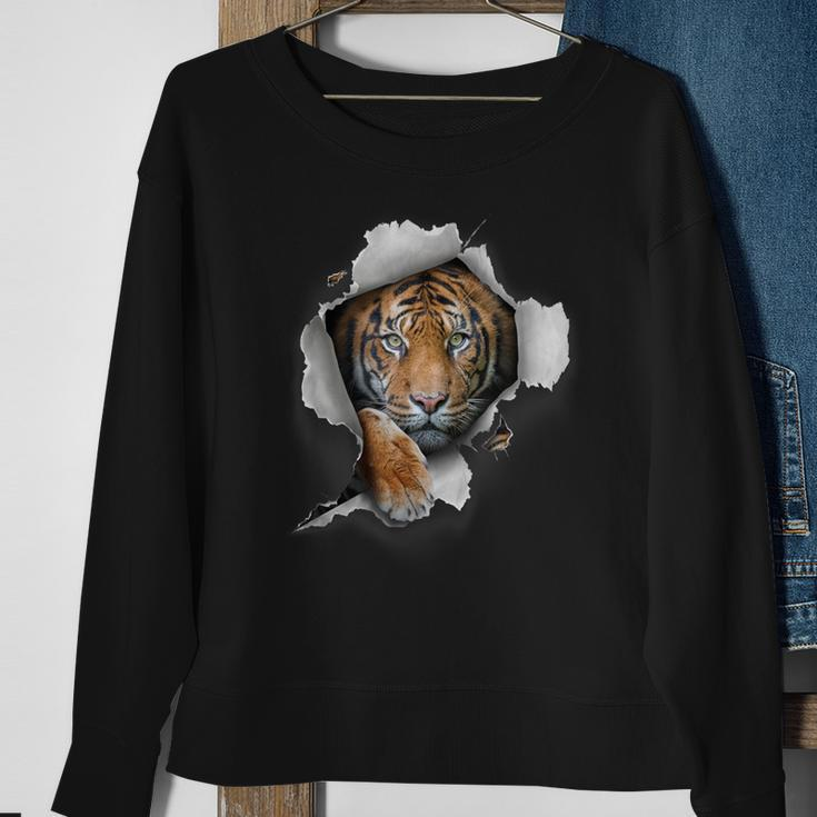 Tiger Lover Safari Animal Tiger Art Tiger Sweatshirt Gifts for Old Women