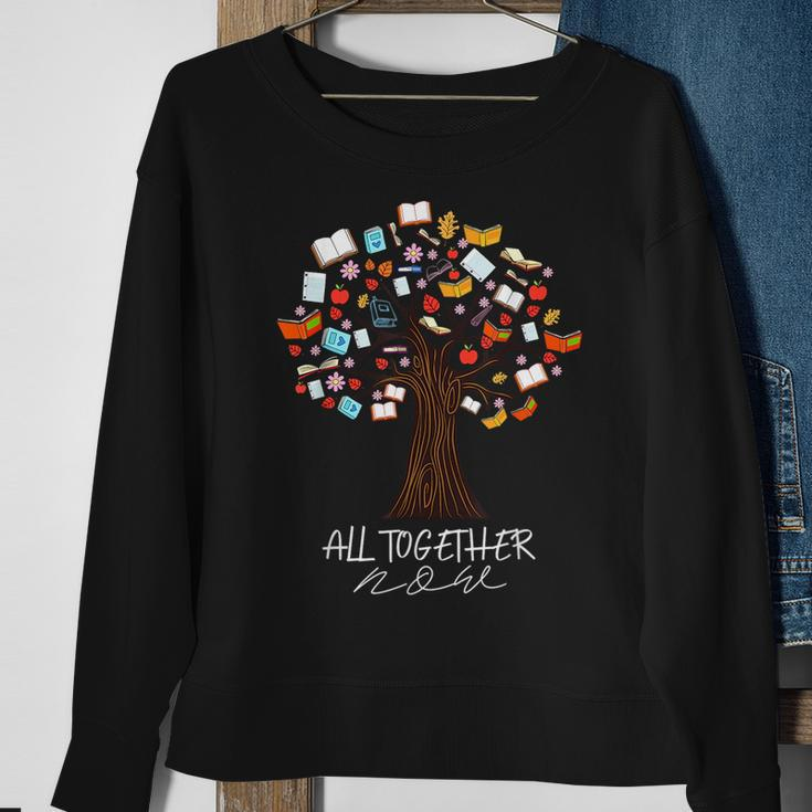 Together Now Summer Reading Program 2023 Tree Of Books Sweatshirt Gifts for Old Women