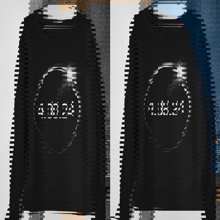Totality 04082024 Total Solar Eclipse April 8 2024 Eclipse Sweatshirt Gifts for Old Women