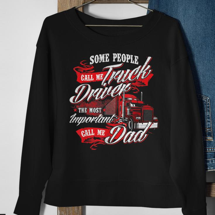 Truck Driver Dad - Trucker Trucking Semi Truck Driver Sweatshirt Gifts for Old Women
