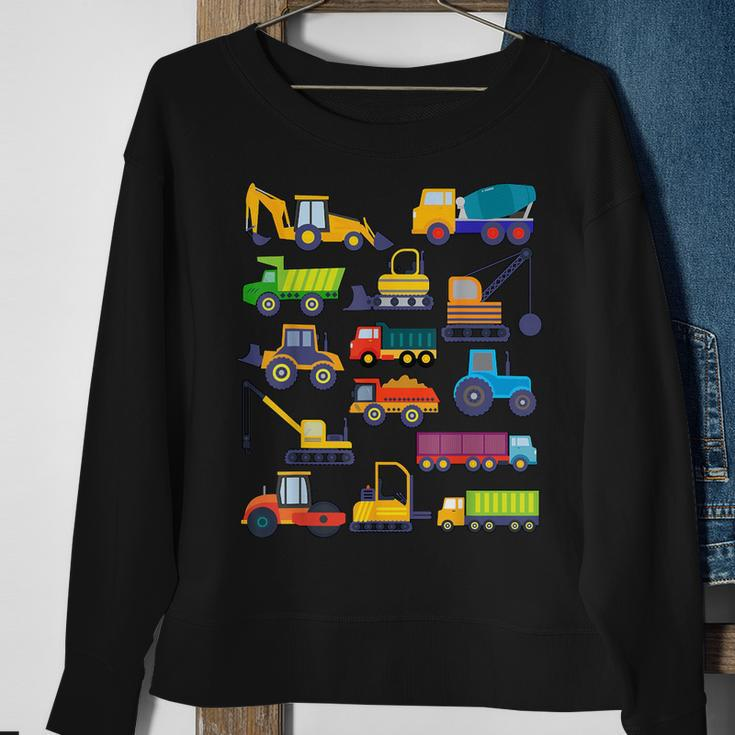 Truck Lover Boys Truck Construction Bulldozer Truck Sweatshirt Gifts for Old Women