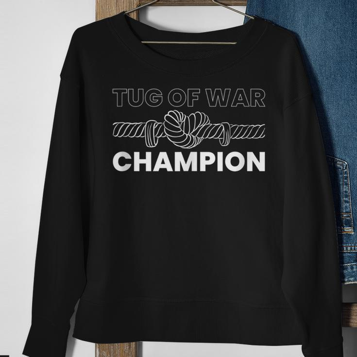 Tug Of War Champion Rope Pulling Sweatshirt Gifts for Old Women