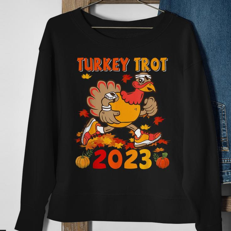 Turkey Trot 2023 Thanksgiving Turkey Running Runner Autumn Sweatshirt Gifts for Old Women