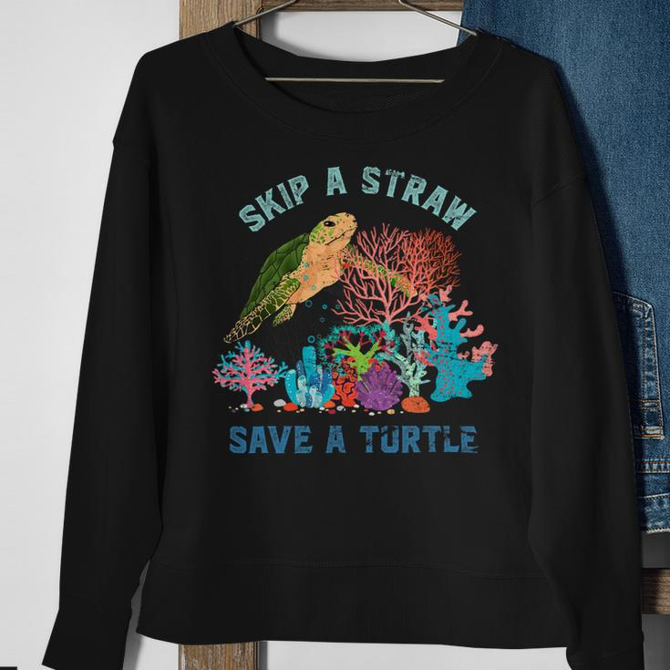 Turtle Gift Lover Sea Animal Environmental Awareness Ocean Turtle 99 Turtles Sweatshirt Gifts for Old Women