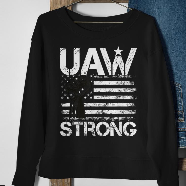 Uaw Strike 2023 United Auto Workers Union Uaw Strong Red Sweatshirt Gifts for Old Women