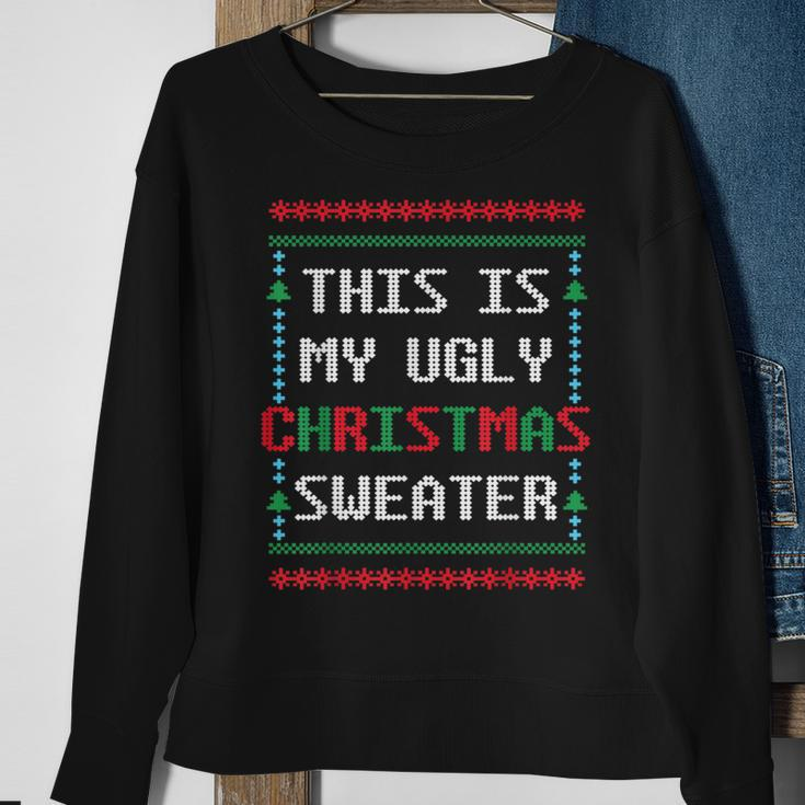 Ugly Christmas Sweater Winter Holidays Warm Clothes Sweatshirt Gifts for Old Women