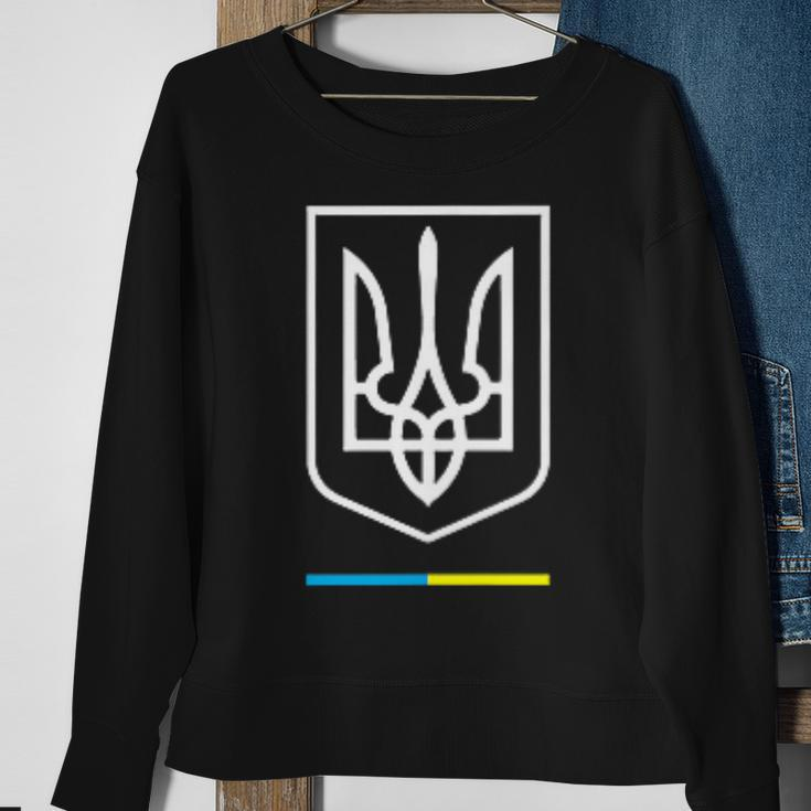 Ukrainian Tryzub Symbol Ukraine Trident Sweatshirt Gifts for Old Women