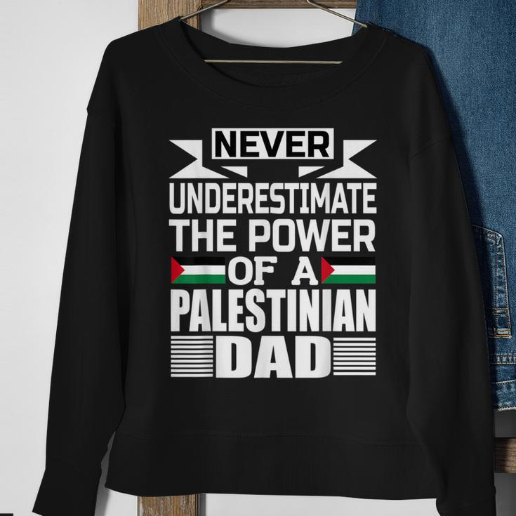 Never Underestimate The Power Of A Palestinian Dad Sweatshirt Gifts for Old Women