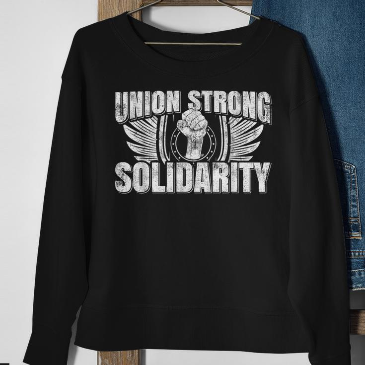 Union Strong Solidarity Uaw Worker Laborer Sweatshirt Gifts for Old Women