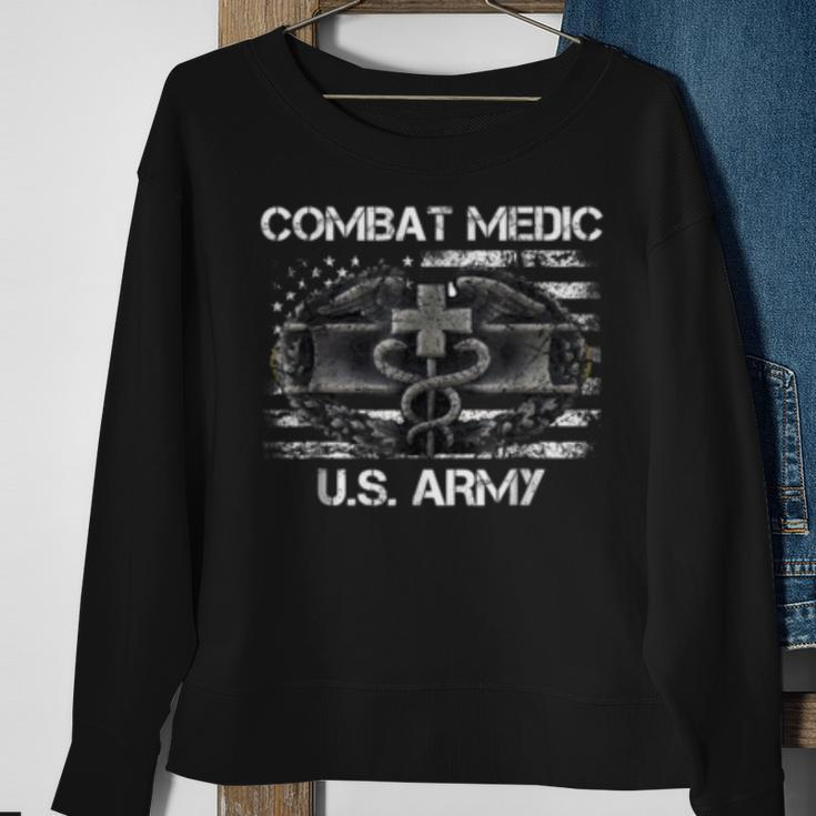 Us Army Combat Medic Us Army Veteran Gift Sweatshirt Gifts for Old Women