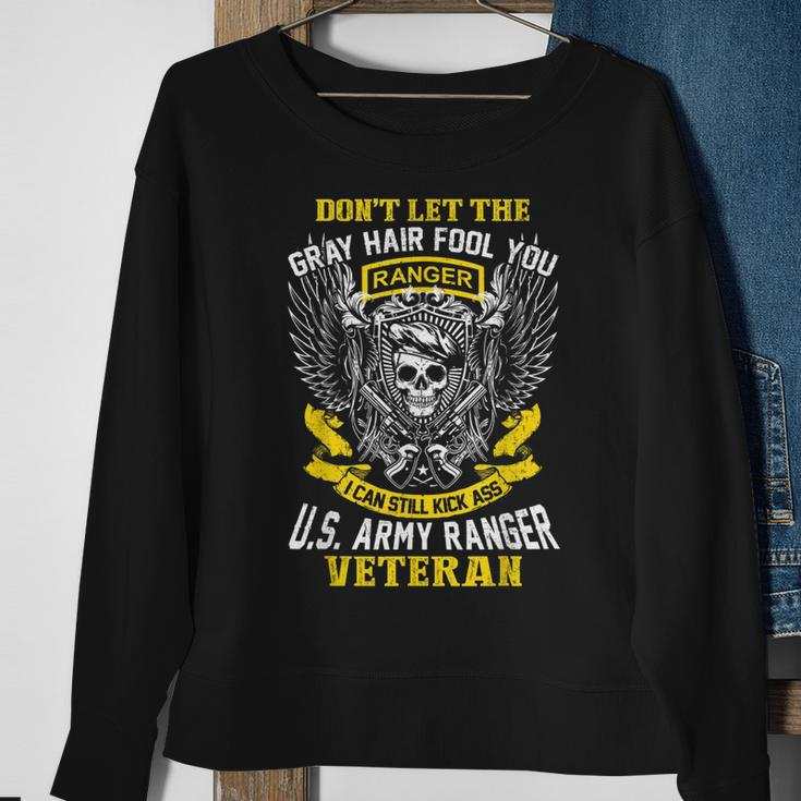 Us Army Ranger Veteran American War Pride Skull Design Ideas Gift For Mens Sweatshirt Gifts for Old Women