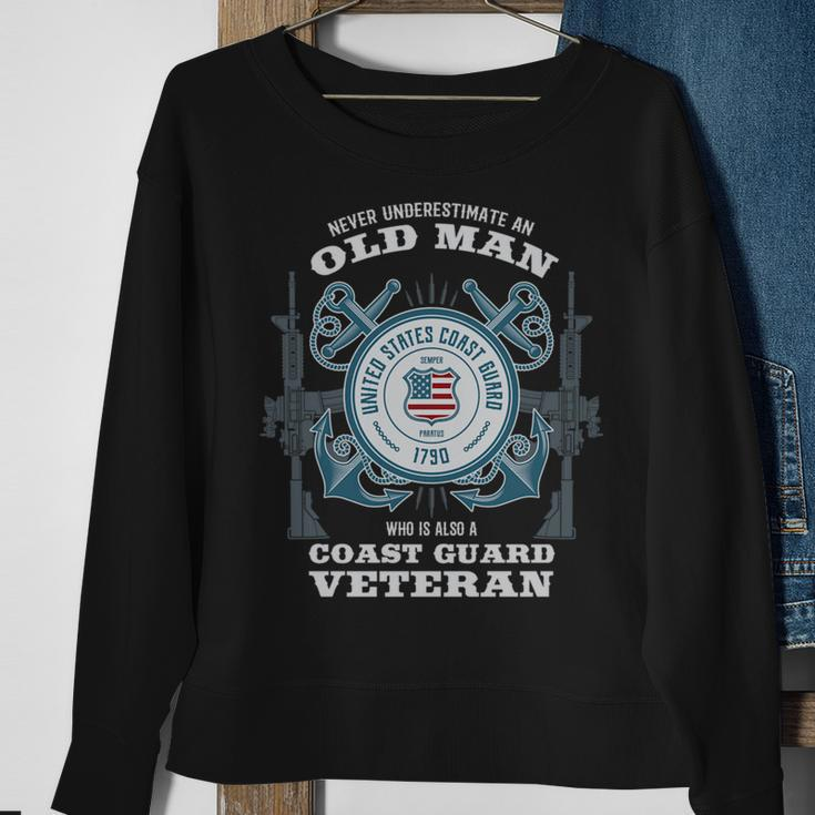 Us Coast Guard Veteran Veteran Funny Gifts Sweatshirt Gifts for Old Women