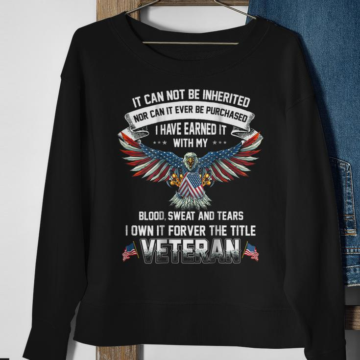 Us Veteran Day Blood Sweat And Tears Sweatshirt Gifts for Old Women