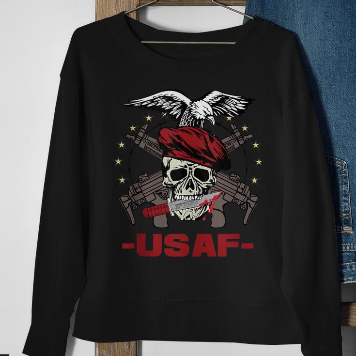Usaf United States Air Force Eagle Skull Sweatshirt Gifts for Old Women