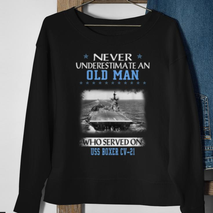 Uss Boxer Cv21 Sweatshirt Gifts for Old Women