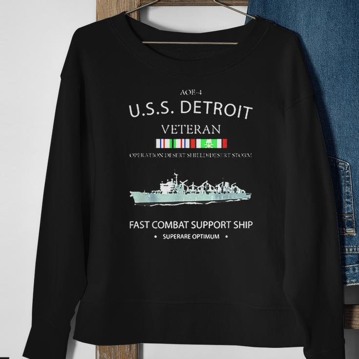 Uss Detroit Veteran Sweatshirt Gifts for Old Women
