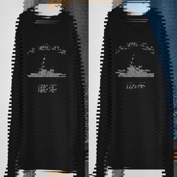 Uss James E Williams Ddg-95 Destroyer Ship Waterline Sweatshirt Gifts for Old Women