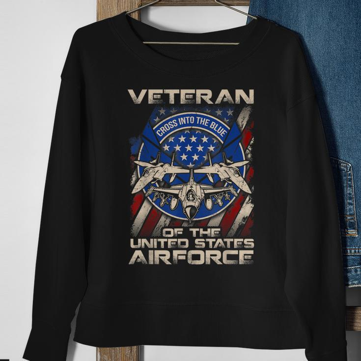 Veteran Of The United States Air Force Soldier Vet Day Gift Sweatshirt Gifts for Old Women
