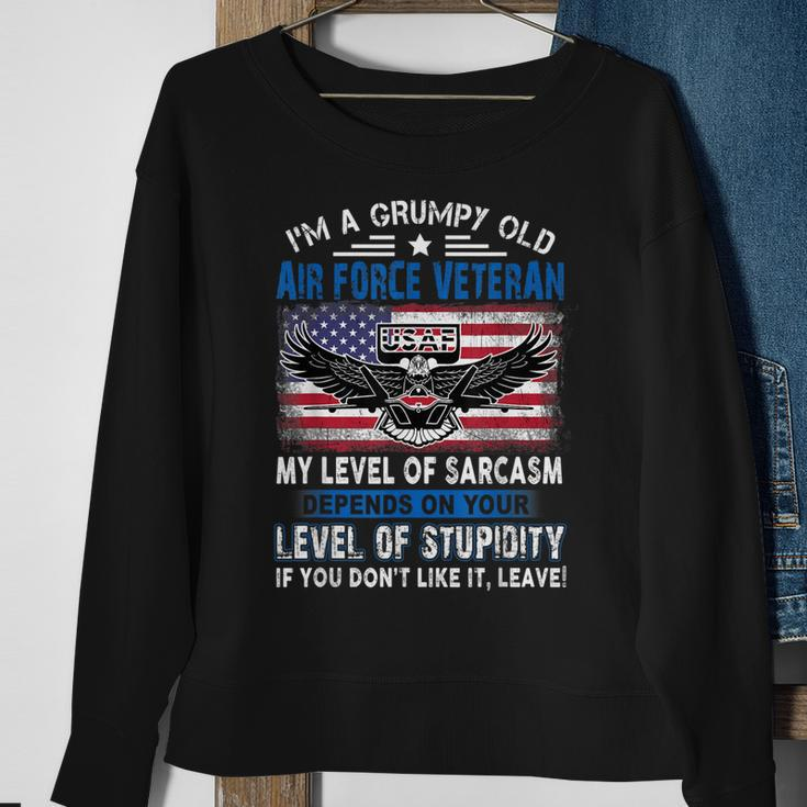 Veteran Of The United States Us Air Force Sweatshirt Gifts for Old Women
