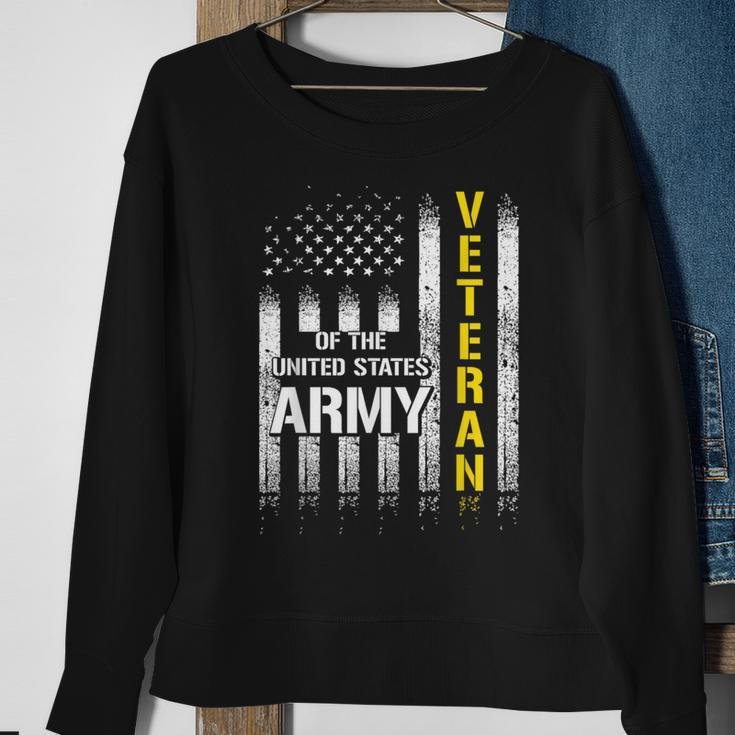 Veteran Of United States Us Army American Flag Sweatshirt Gifts for Old Women