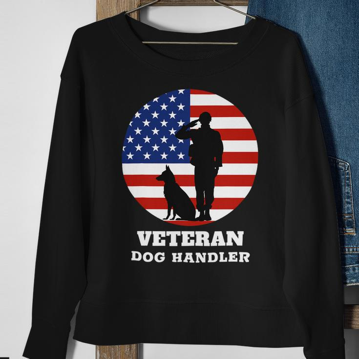 Veteran Vets Usa Veteran Dog Handler K9 Veterans Sweatshirt Gifts for Old Women