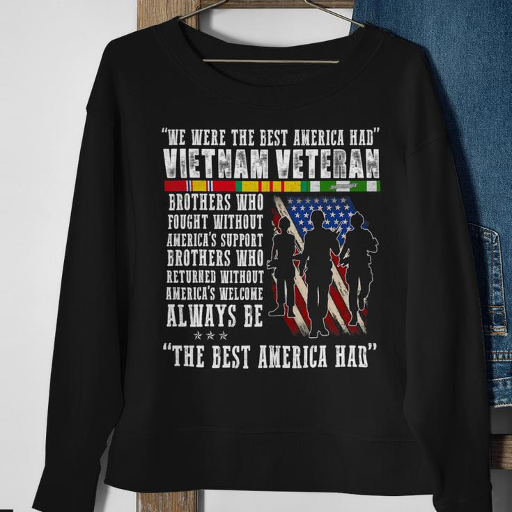 Veteran Vets Vietnam Veteran The Best America Had Proud Veterans Sweatshirt Gifts for Old Women